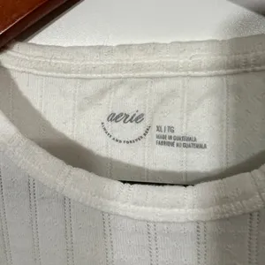 Aerie Knit Baby Tee in White Size XL thumbnail 5