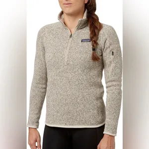 Patagonia Women’s Better Sweater Quarter Zip Pullover Pelican Beige Size S thumbnail 11