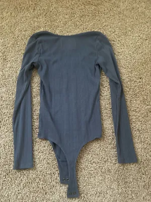 Aerie Bodysuit Ribbed Long Sleeve thumbnail 3