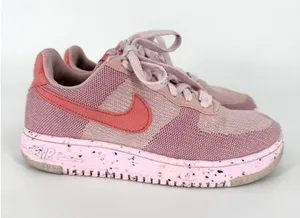 Nike Air‎ Force 1 Crater Flyknit Pink Low Top Sneakers DC7273-600 Womens 7 thumbnail 1