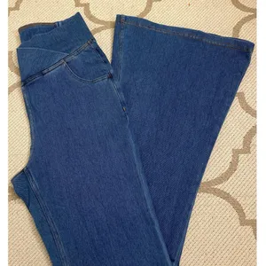 Halara Flex High Waisted Crossover Pocket Washed Flare Jeans Size Medium thumbnail 11