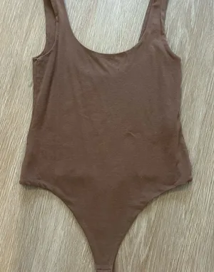 Banana Republic Brown Cotton Bodysuit thumbnail 1
