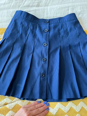 DICK'S Sporting Goods Blue Pleated Mini Skirt thumbnail 4