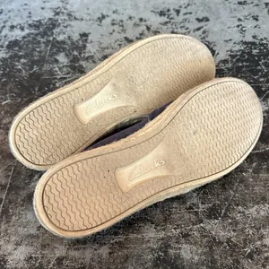 Clarks Blue Leather Espadrille Slip On Shoes Size 10 thumbnail 6