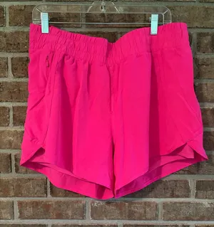 Avia Bright Pink Athletic Shorts with Zip Pocket thumbnail 1