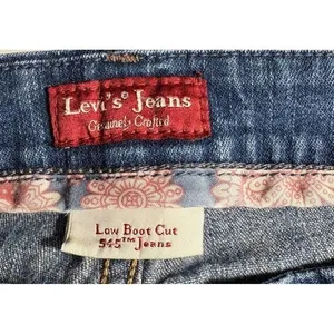 Levis Jeans Women Low Boot Cut‎ 545 Medium wash Blue Jeans 16M thumbnail 11