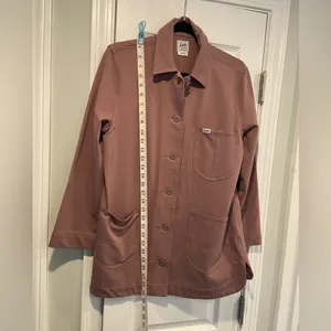 NWT Lee Layers Size XS Mauve Long Sleeve Button Front Collared Shacket Shirt thumbnail 8