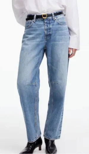 Madewell The Petite Darted Barrel-Leg Jean Dobbins Wash 27P thumbnail 1