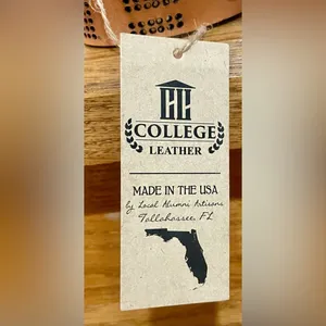 Florida State Seminoles FSU Handcrafted Leather Cuff Bracelet - NWT thumbnail 9