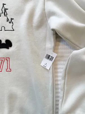 Disney Parks ‘71 Crewneck Sweatshirt with Red & Black Patch Embroidery NWT thumbnail 4
