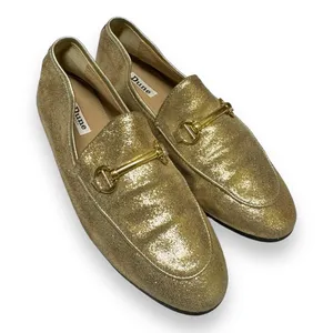 Dune London Womens Shoes‎ Sz 40 EU Gold Bit Loafers Leather Uppers thumbnail 3