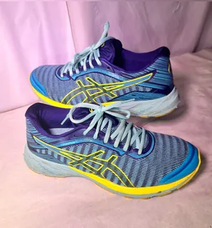 ASICS Women's Blue and Yellow Running Sneakers thumbnail 1