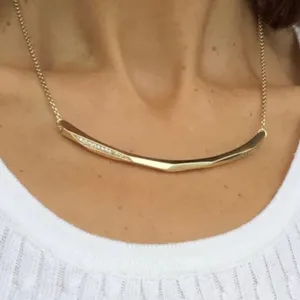 Kendra Scott Graham Choker Adjustable Necklace in Gold with Crystals thumbnail 2
