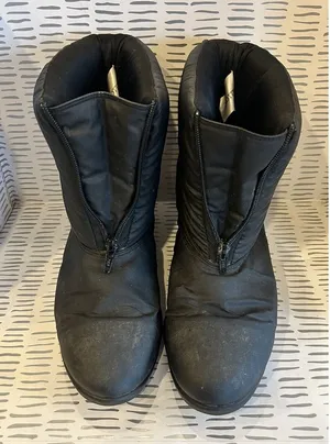 Trotters‎ Womens Black Puffer Snow Boots Front Zip Mid Calf Wedge Size 8.5 Aki thumbnail 1