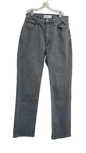 Abercrombie Curve Love Ultra High Rise Ankle‎ Straight Jeans Gray 26/2 thumbnail 1