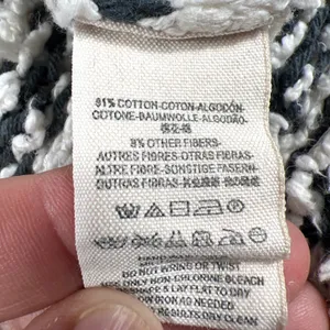 Free People Downy XS Striped Knit Pullover Bell Sleeve Sweater Grey Ivory EUC thumbnail 7