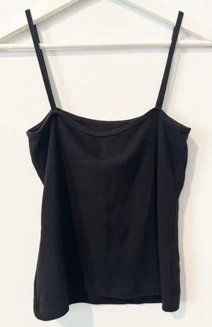 Sen Odair Tank Top Size Medium Black Square Neck Stretch‎ Downtown Girl Capsule thumbnail 1