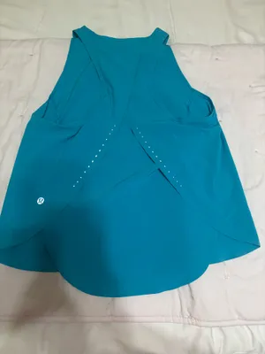 Lululemon Swift Ventilated Racerback Running Tank Top Turquoise Tide thumbnail 2