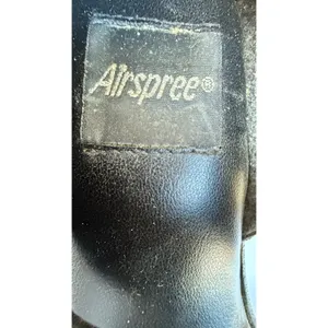 Airspree Black Leather Slip-On Sandals Women’s Size 7 Comfort Summer Shoes thumbnail 10