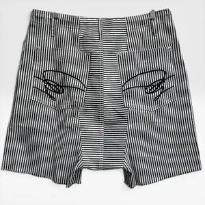 Jaded Gypsy Olivia Navy Striped Harem Drop Crotch Shorts NWT Womens S / M thumbnail 1