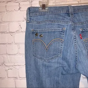 Levi’s 535 Super Skinny‎ Distressed Denim Jeans thumbnail 7