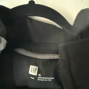 GAP Women Black Fleece Vest Full Zip Collar‎ Pockets XL Layering Preppy thumbnail 7