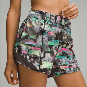 Lululemon Hotty Hot Short 4” Paint Drift Multi Color Size 4 thumbnail 1