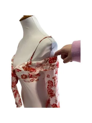 Ale by Alessandra Roshina Crop Top Red Size XS Revolve Floral Boho Festival Cute thumbnail 11
