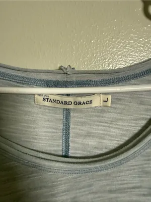 Light Heather Blue Short Sleeve Women's Tee by Standard Grace thumbnail 2