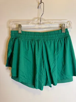 Green running shorts  thumbnail 2