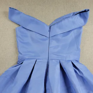 Chi Chi London Womens Marlie Dress Size 8 Blue Off-shoulder Cocktail NEW thumbnail 7