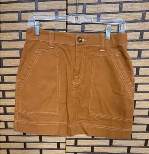 Old Navy Brown Cargo‎ Mini Skirt Size 4 thumbnail 1