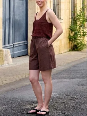 Uniqlo Crochet Knitted Camisole NWT Brown XL thumbnail 3