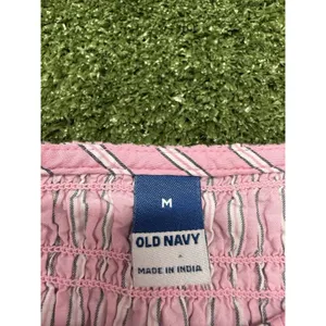 Old Navy Smocked Puff Sleeve Babydoll Dress Pink Cottagecore Coquette Girly M thumbnail 6