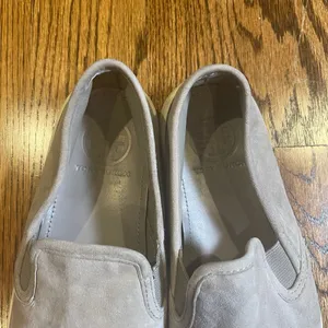 Tory Burch Gray Suede Slip-On Sneakers Size 5M thumbnail 3