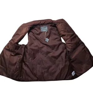 NWT Natural Reflections Quilted Puffer Vest Womens Small Brown Hiking Outdoors thumbnail 2
