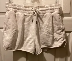 Aerie Cream Athletic Shorts thumbnail 1