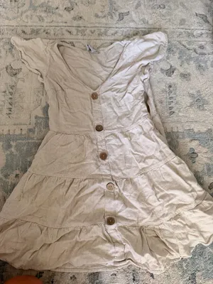 Polly Princess Mini Dress Tan thumbnail 1