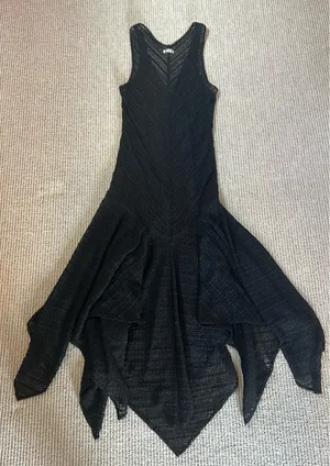 Free People Dress Black Lace Maxi S thumbnail 2
