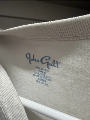 Brandy Melville White Cropped Crewneck Tee thumbnail 3