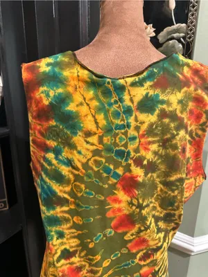 Karma Circle USA Sleeveless Dye Top – Multicolor Swirl – Size L/XL NWT thumbnail 7
