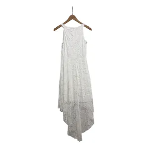 Anette White Floral Lace High Low Halter Dress Sleeveless New‎ With Tags Size S thumbnail 2