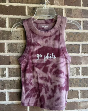 Old Navy Custom made Philadelphia phillies acid wash tank top thumbnail 1