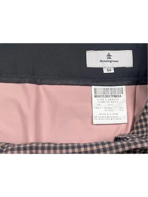 Munsingwear Golf Skort S Pink Navy Houndstooth Wrap Skirt thumbnail 8
