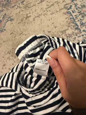 Shop Fancy Navy Striped Boxer Pants thumbnail 6