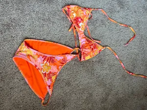 Floral Tropical Bikini Set Multi Size M thumbnail 1