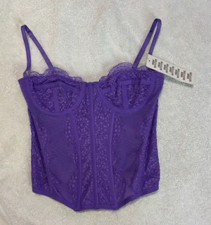 Purple Urban Outfitters Corset Top thumbnail 1