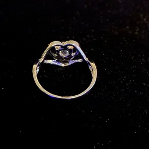 Silver tone Heart Ring size 9 thumbnail 4