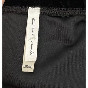 White Stag Black Velvet Skirt Size Large Pull On Elegant Whimsigoth Vamp Witchy thumbnail 5