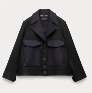 ZARA Italian Manteco Wool Coat Jacket thumbnail 2